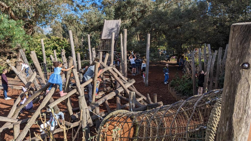 Giochi in legno del Kew’s Children’s Garden