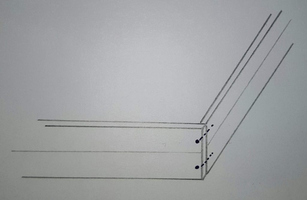 Diagram of reinforced corners.
