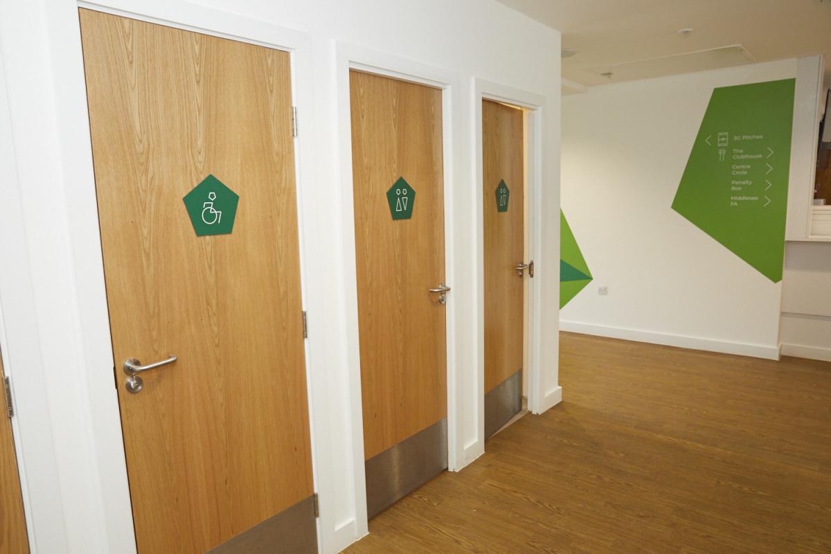 Inclusive areas at Middlesex FA's Rectory Park