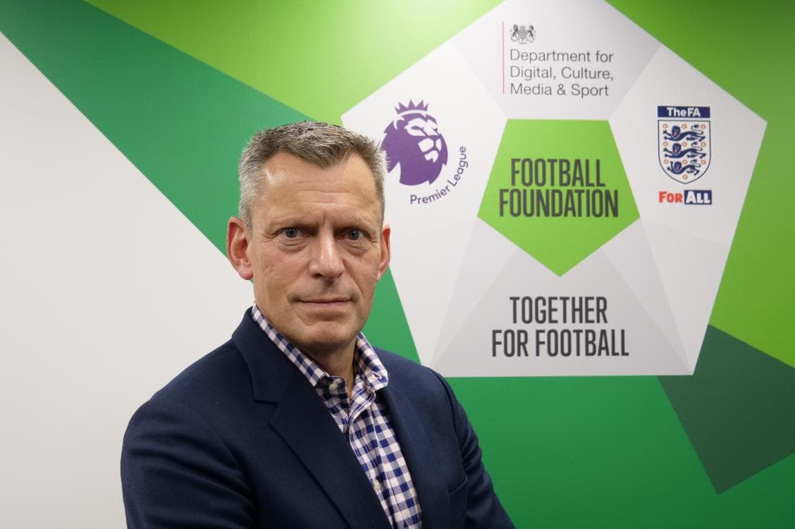 Martin Glenn at the Football Foundation offices in London
