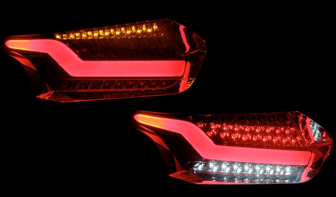 quantiTEC Rear LED Chrome/Smoked Tail Lights Mk3 Focus RS Club