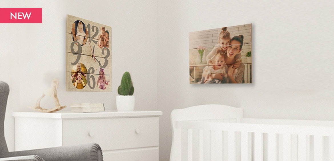 Stampa su legno in listelli