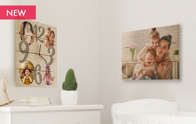 Stampa su legno in listelli