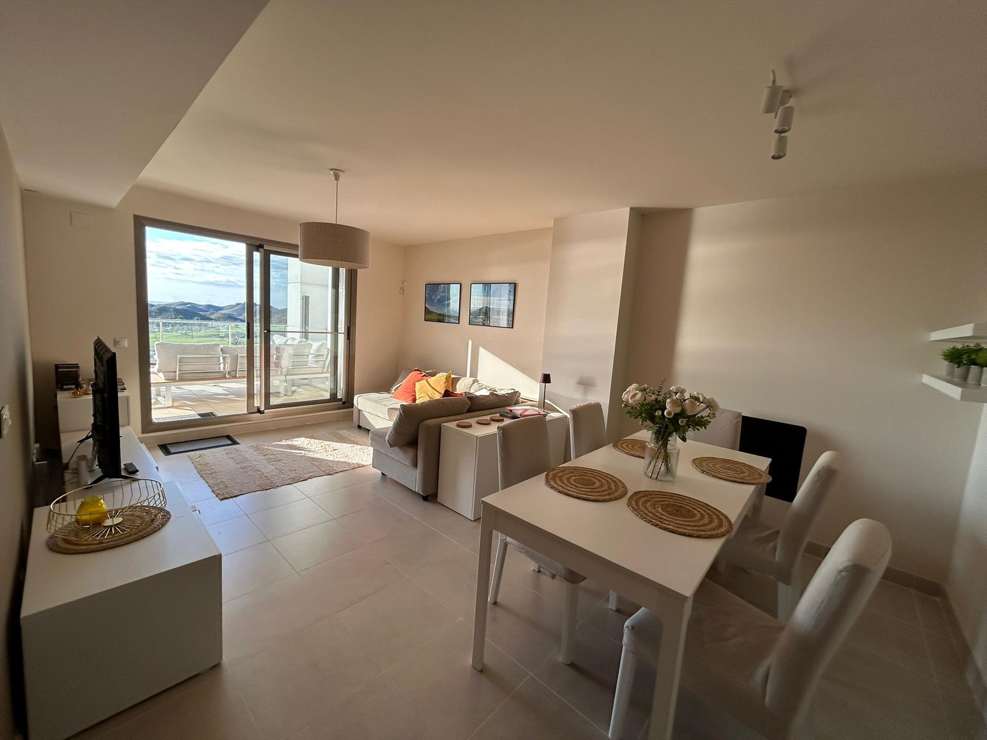 Kitchen facilities at Casa Aguilon Golf View in Spain