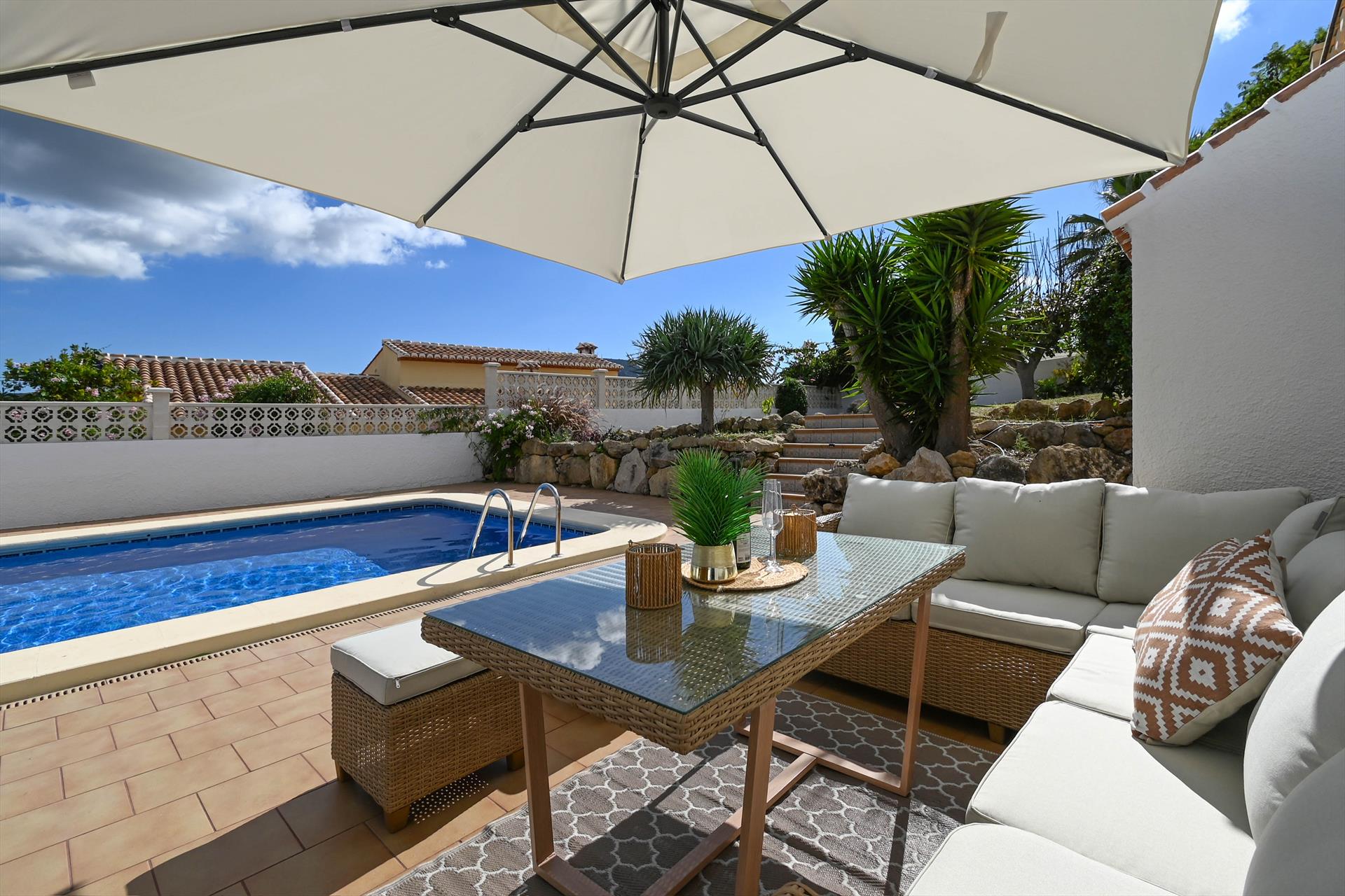 Interior living area at Casa Lulu in Spain