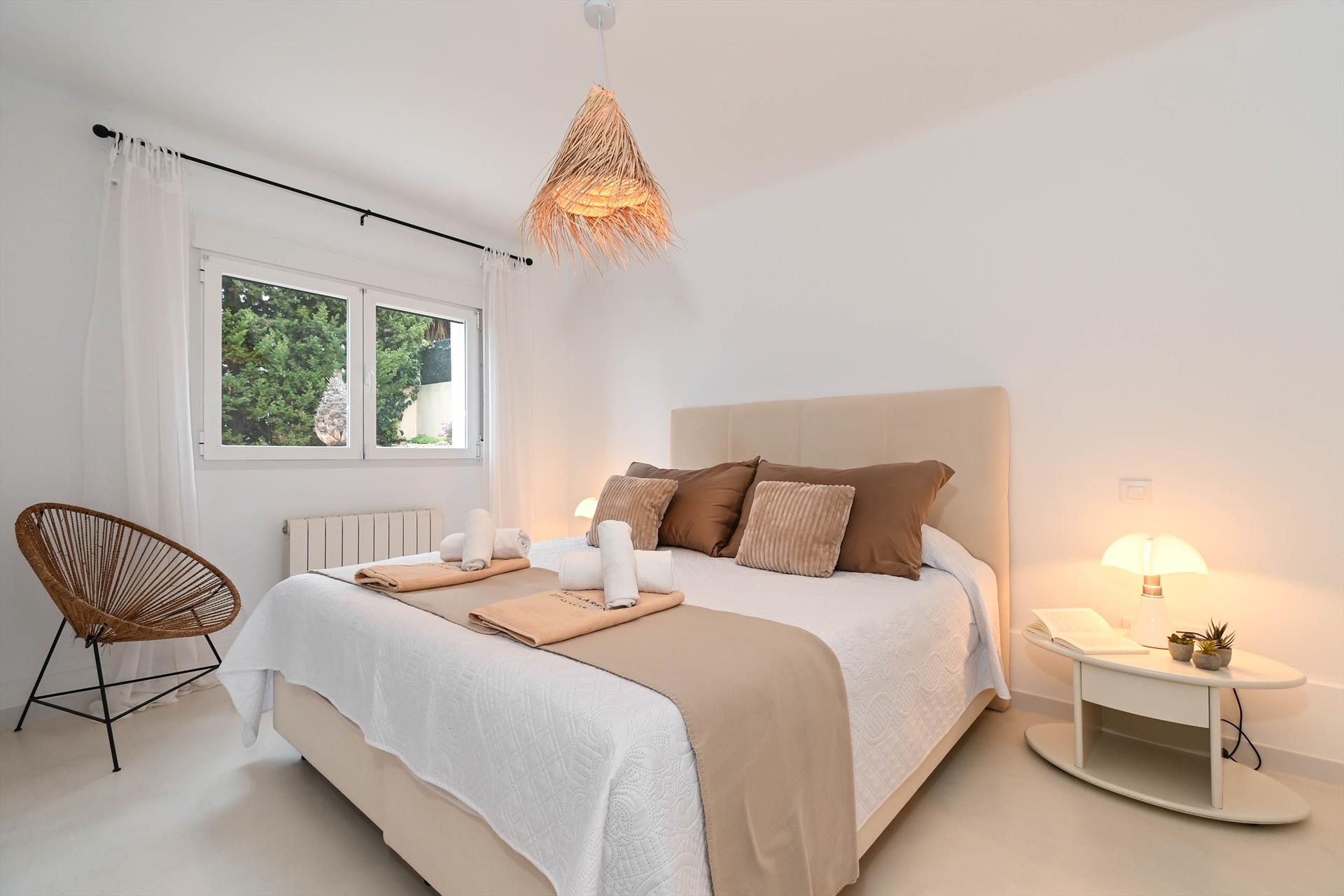 Swimming pool area near Pa Capona 4 pax in Spain