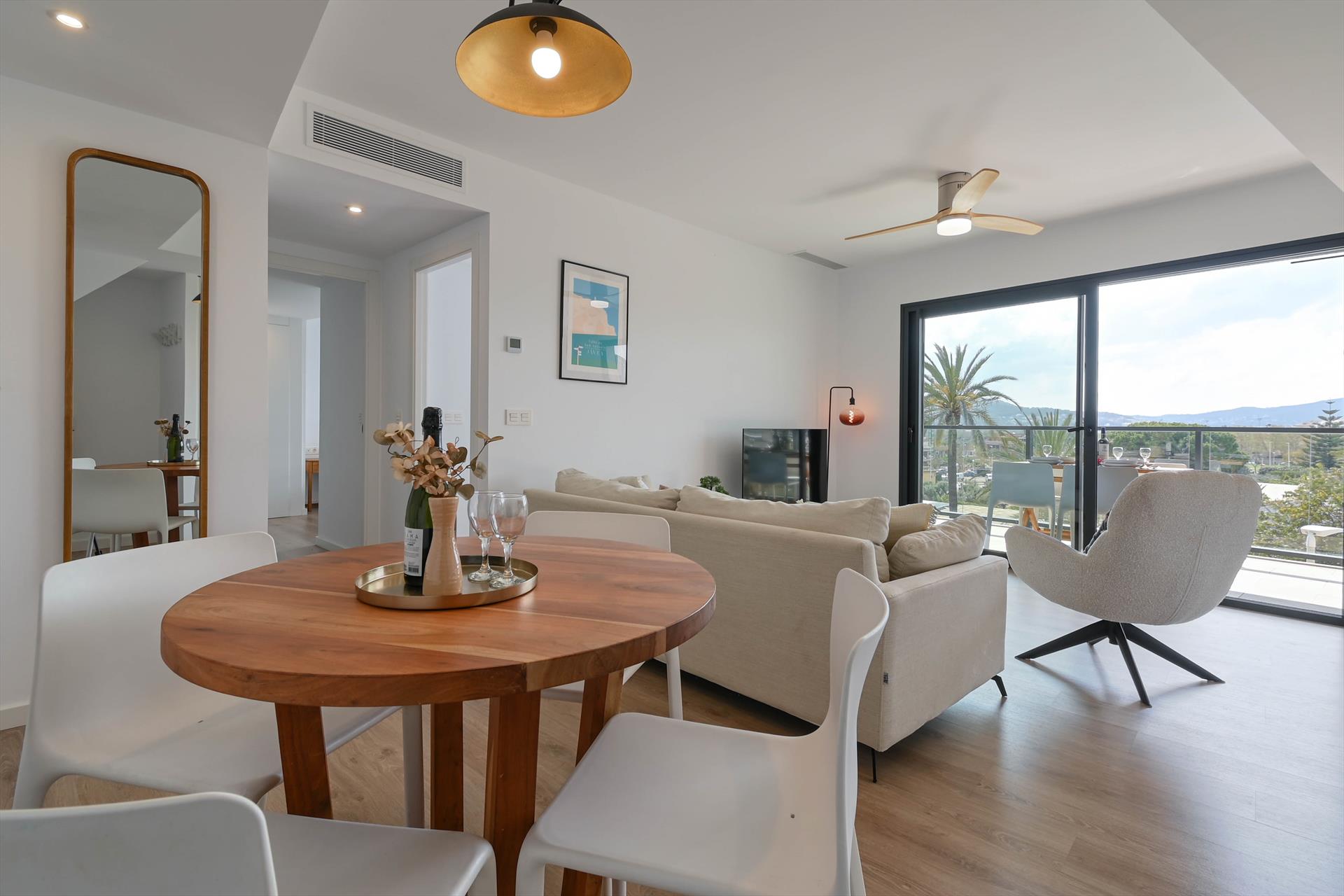 Interior living area at Altos Javea in Spain