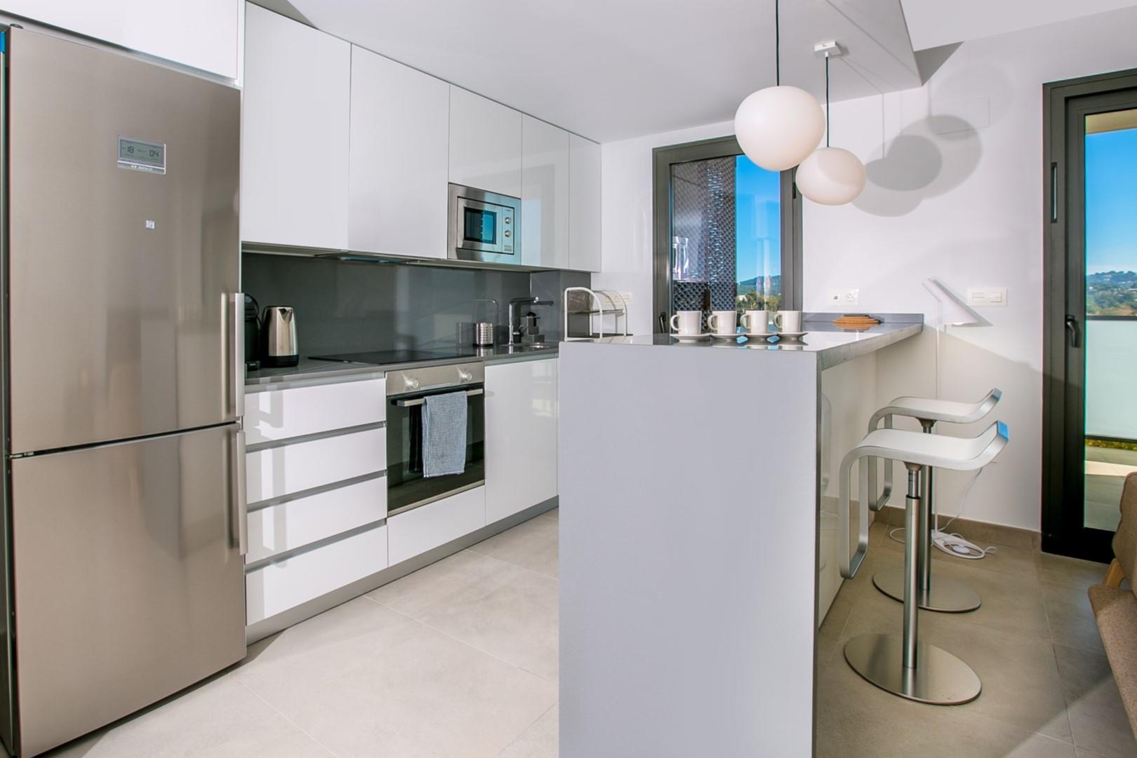 Kitchen facilities at Blue Arenal in Spain