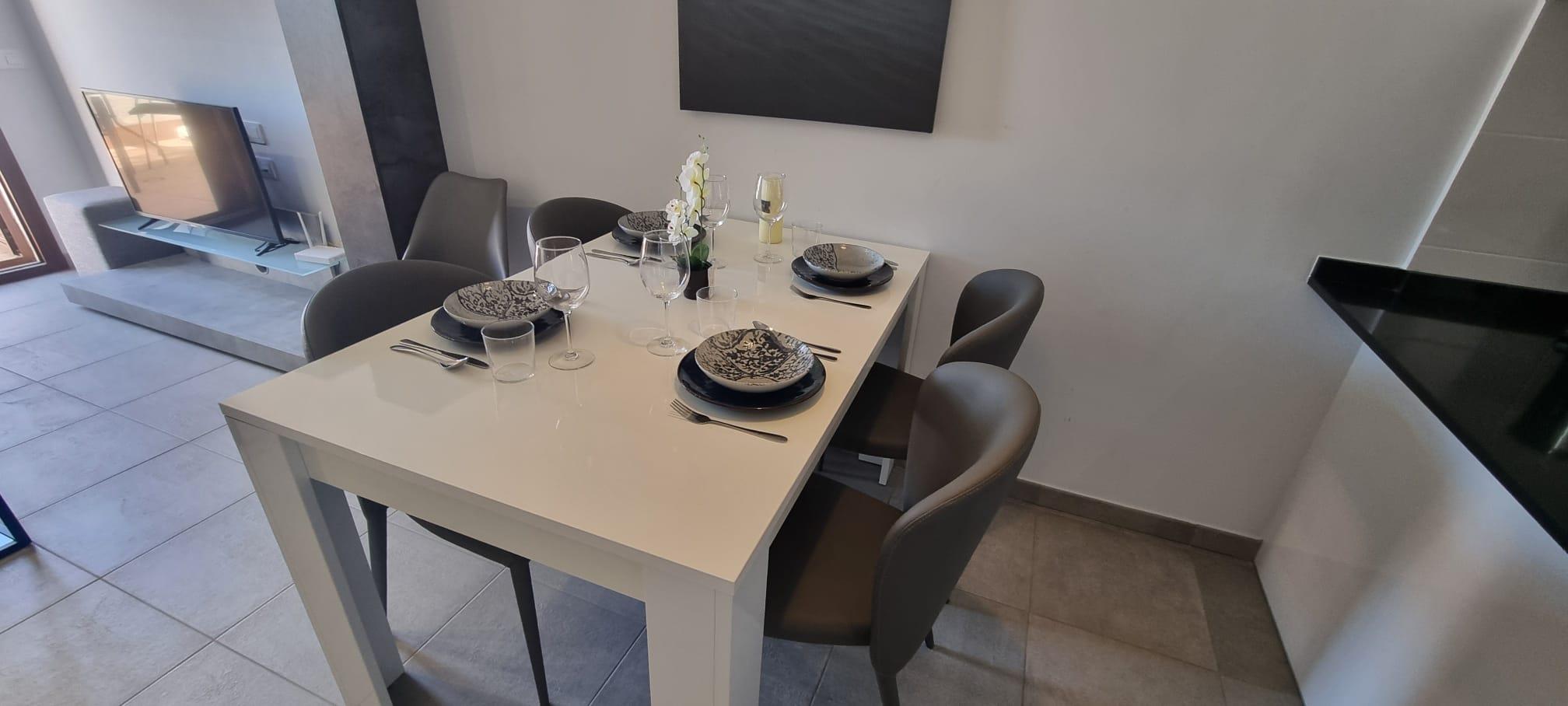 Outdoor terrace and garden at Casa Krug in Spain