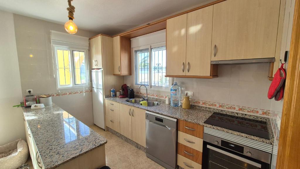 Swimming pool area near Casa Cocon in Spain