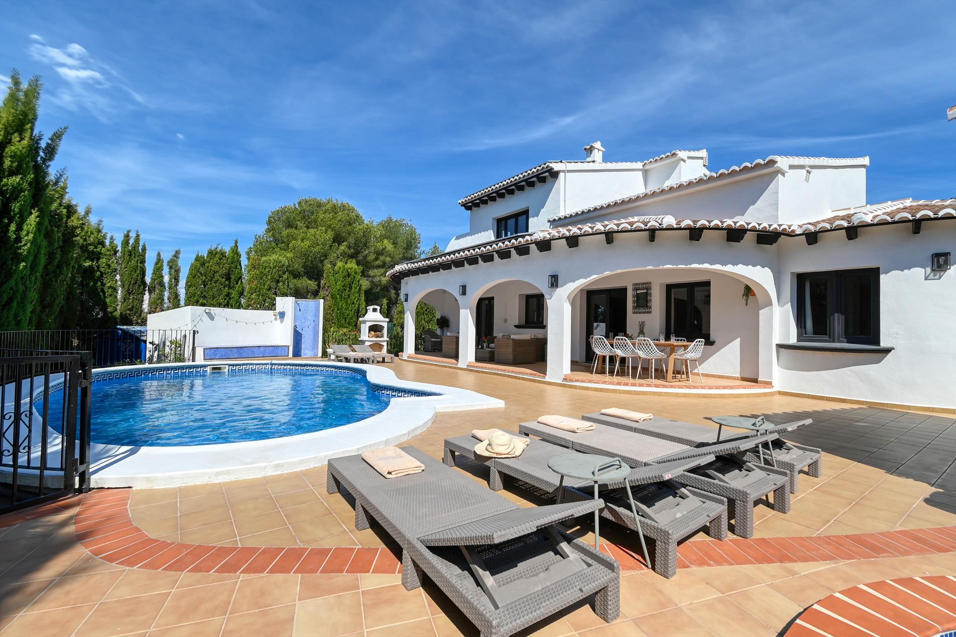 Interior living area at Sole Mio in Spain