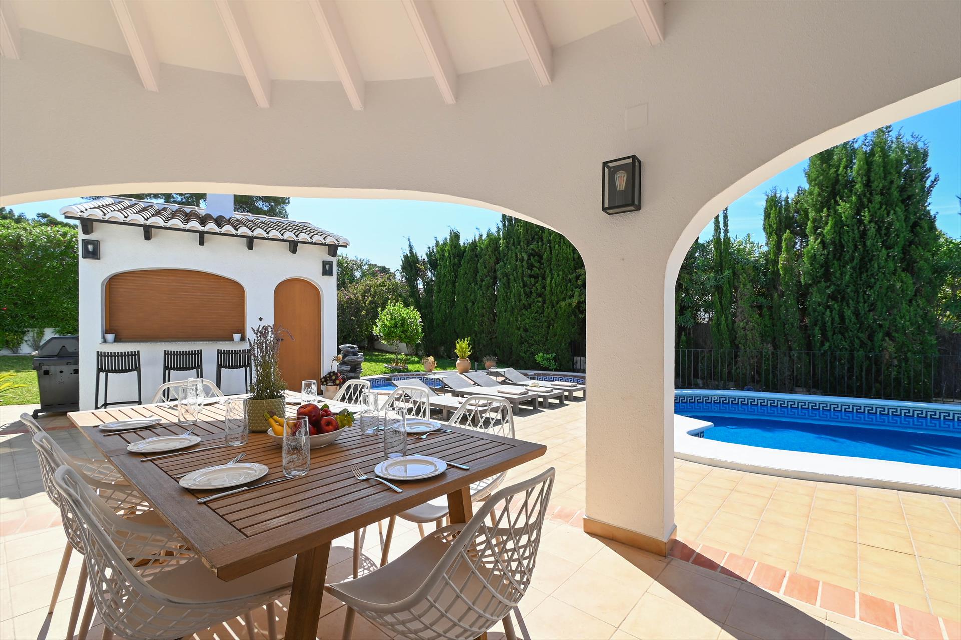 Kitchen facilities at Sole Mio in Spain