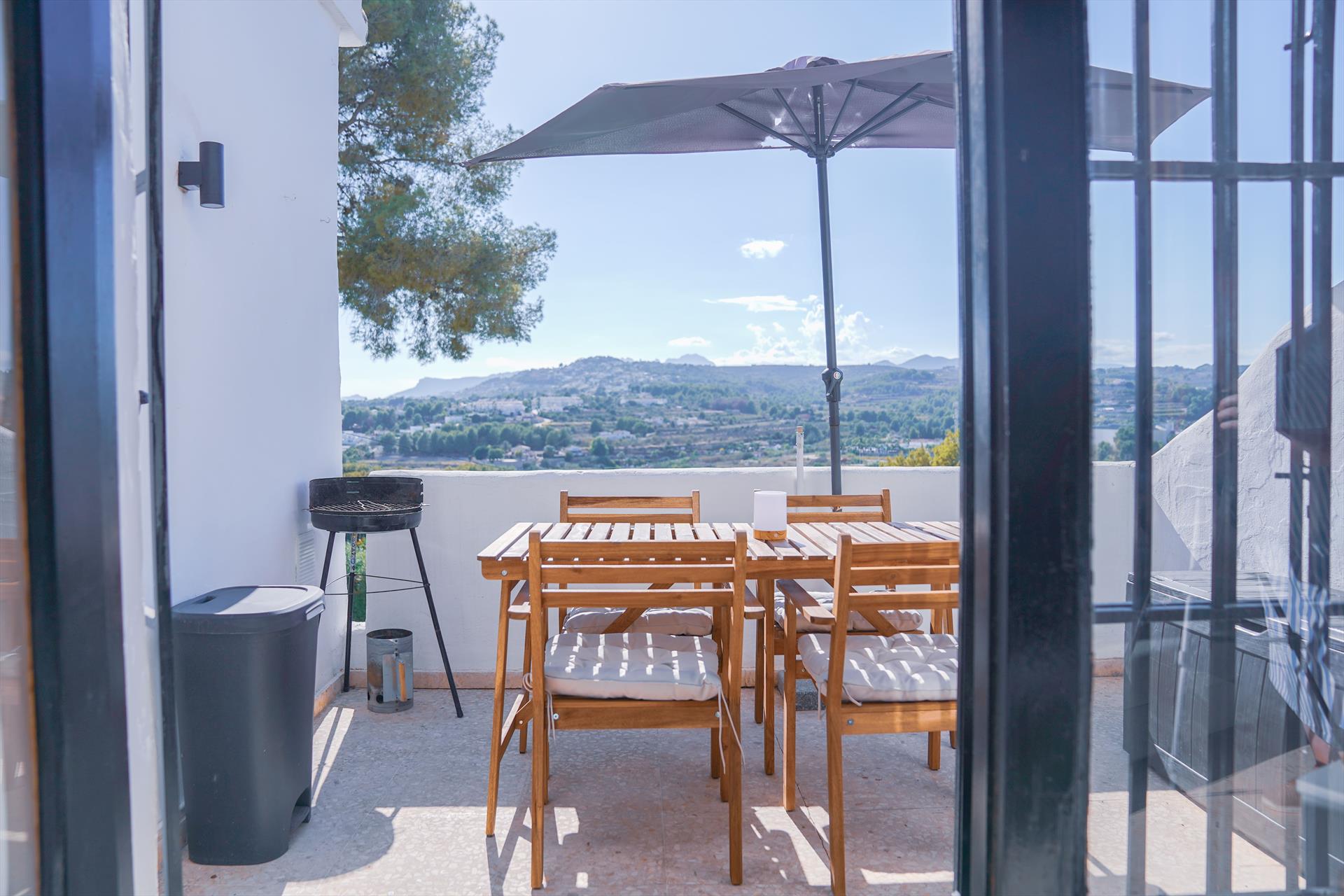 Interior living area at Alma Moraira in Spain