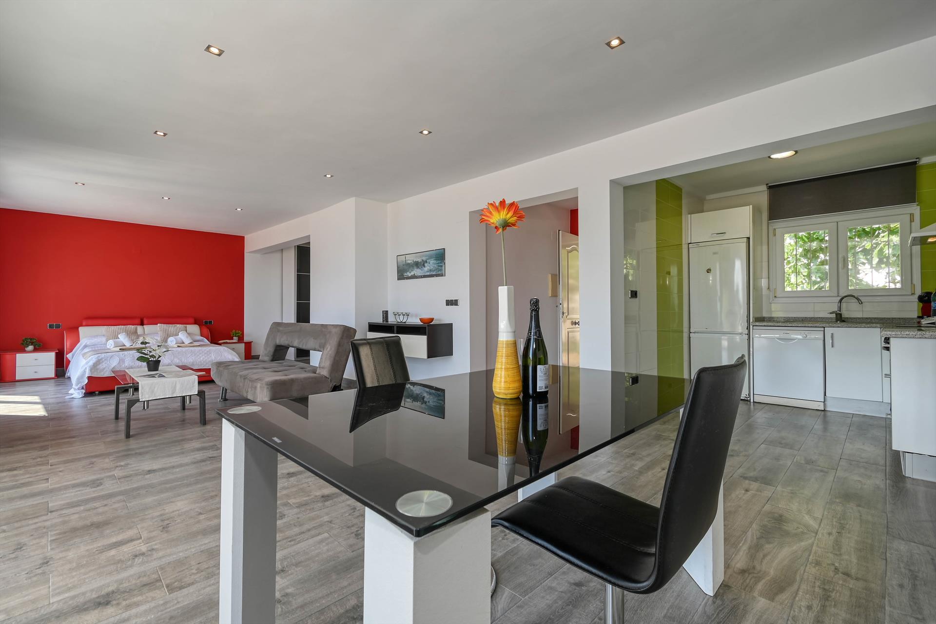 Kitchen facilities at Las Gaviotas II in Spain