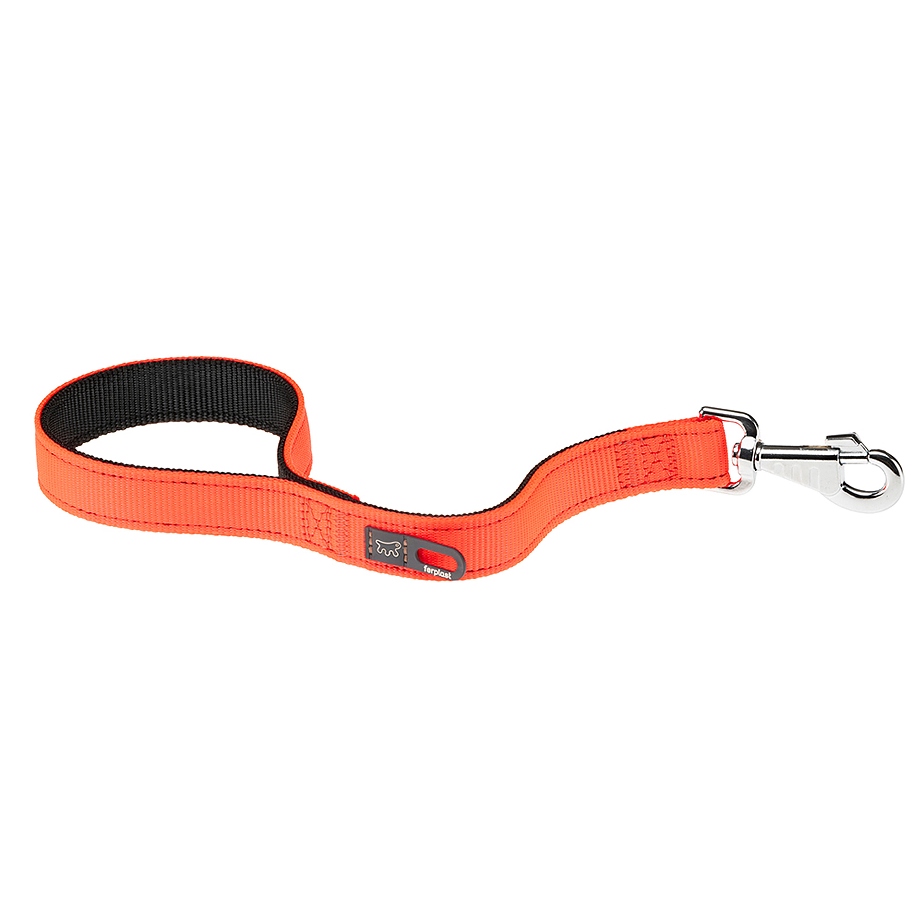 Guinzaglio cani cane DUAL GM corto arancione nylon verde bianco viola