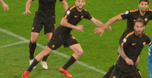 Giocatori In Azione In Napoli Roma 2017 18