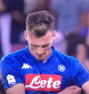 Milik Napoli Milan 2018 19