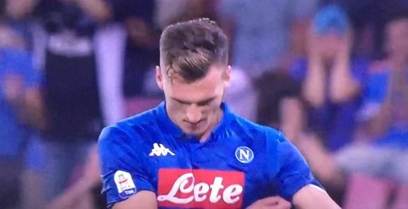 Milik Napoli Milan 2018 19