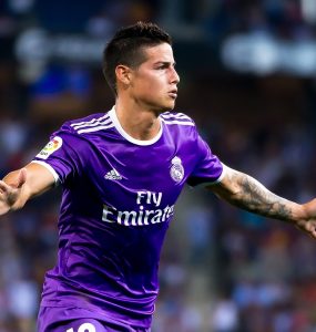 James Rodriguez Giocatore Di Liga Durante La Partita Tra Espanyol E Real Madrid Al RCDE Stadium Del 18 Settembre 2016 A Barcellona Spagna