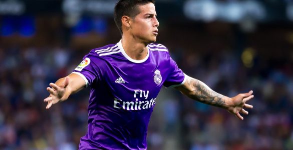 James Rodriguez Giocatore Di Liga Durante La Partita Tra Espanyol E Real Madrid Al RCDE Stadium Del 18 Settembre 2016 A Barcellona Spagna