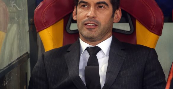 Stadio Olimpico Di Roma Italia Uefa Champions League Roma Vs Shakhtar Donestsk Paulo Fonseca Durante La Partita Allo Stadio Olimpico Di Roma