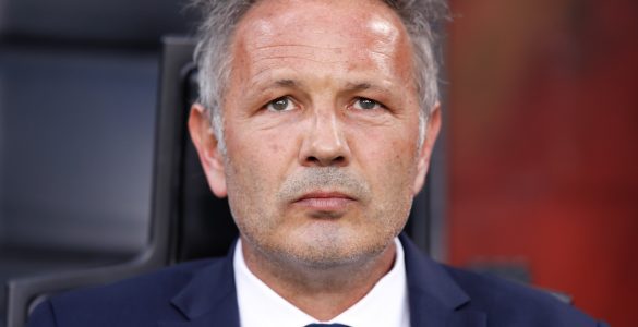Gara Di Seria A Tra Inter E Bologna Allo Stadio San Siro Di Milano. Sinisa Mihajlovic Allenatore Del Bologna.