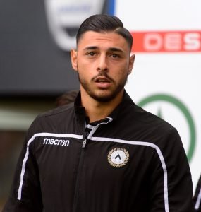 Gara Di Seria A Tra Inter E Udinese Allo Stadio San Siro Di Milano. Mandragora Prima Della Gara