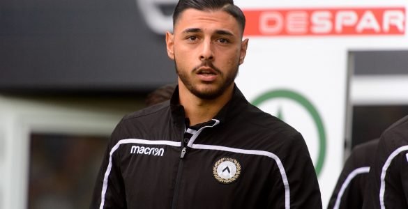 Gara Di Seria A Tra Inter E Udinese Allo Stadio San Siro Di Milano. Mandragora Prima Della Gara
