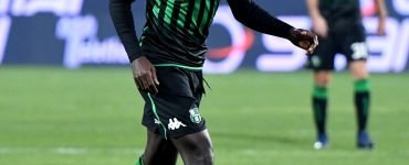 Frosinone Gara Di Serie A Tra Frosinone E Sassuolo Allo Stadio Benito Stirpe. Alfred Duncan Del Sassuolo In Azione