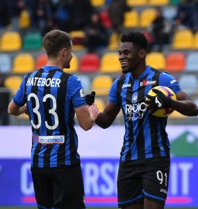 Gara Di Seria A Tra Frosinone E Atalanta Al Benito Stirpe Di Frosinone. Duvan Zapata In Azione.
