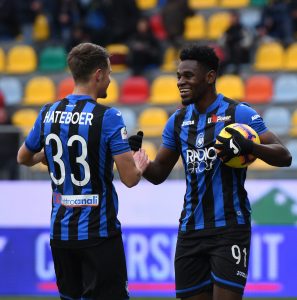 Gara Di Seria A Tra Frosinone E Atalanta Al Benito Stirpe Di Frosinone. Duvan Zapata In Azione.