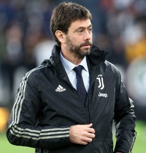 Andrea Agnelli Presidente Della Juventus Durante La Gara Di Coppa Italia Tra Atalanta E Juventus
