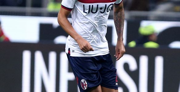 Gara Di Seria A Tra Milan E Bologna Allo Stadio San Siro Di Milano. Danilo In Azione.