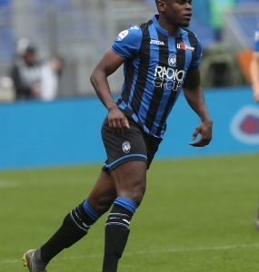 Gara Di Seria A Tra Lazio E Atalanta Allo Stadio Olimpico Di Roma. Duvan Zapata In Azione.