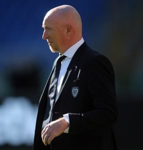 Gara Di Seria A Tra Roma E Cagliari Allo Stadio Olimpico Di Roma. Rolando Maran Allenatore Del Cagliari.