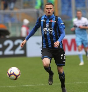 Stadio Olimpico Roma Italy. Serie A. JOSIP ILICIC In Azione Durante La Gara Di Serie A Tra SS LAZIO VS ATALANTA Allo Stadio Olimpico Di Roma.