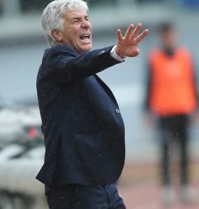 Stadio Olimpico Rome Italy. Serie A. Gian Piero Gasperini ATALANTA COACH Durante La Partita Di Serie A SS LAZIO VS ATALANTA Allo Stadio Olimpico In Roma