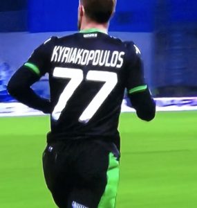 Kyriakopoulos In Sassuolo Torino 2019 20