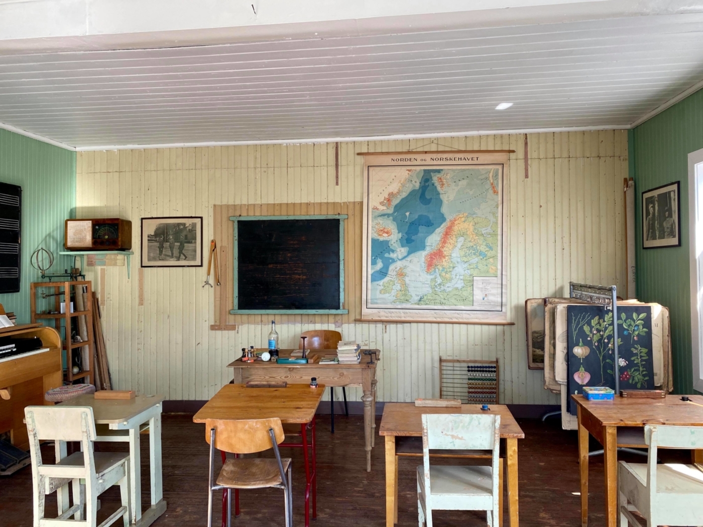 Klasserom, gamleskolen Klasserom, gamleskolen