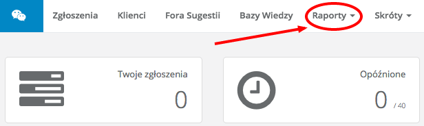 Gdzie znaleźć funkcję raportowania w Sugesterze