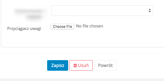 Dodawanie przyciągacza uwagi