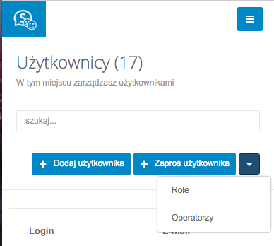 Nowa rola użytkownika
