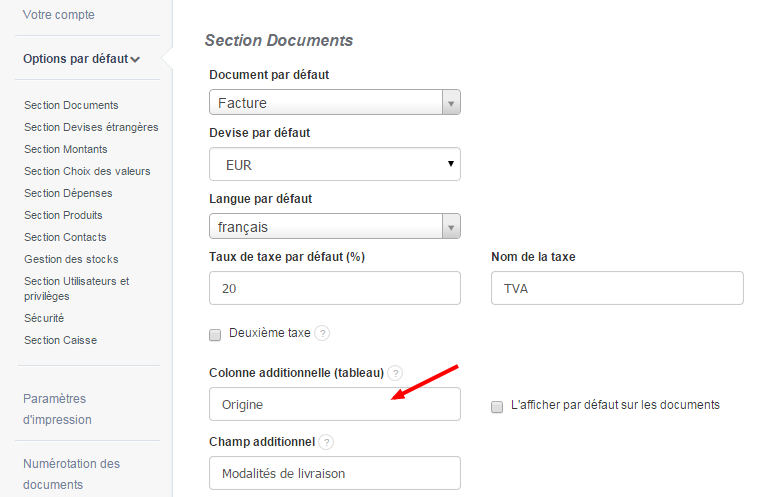 créer facture