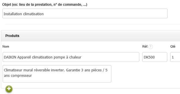 créer facture personnalisée