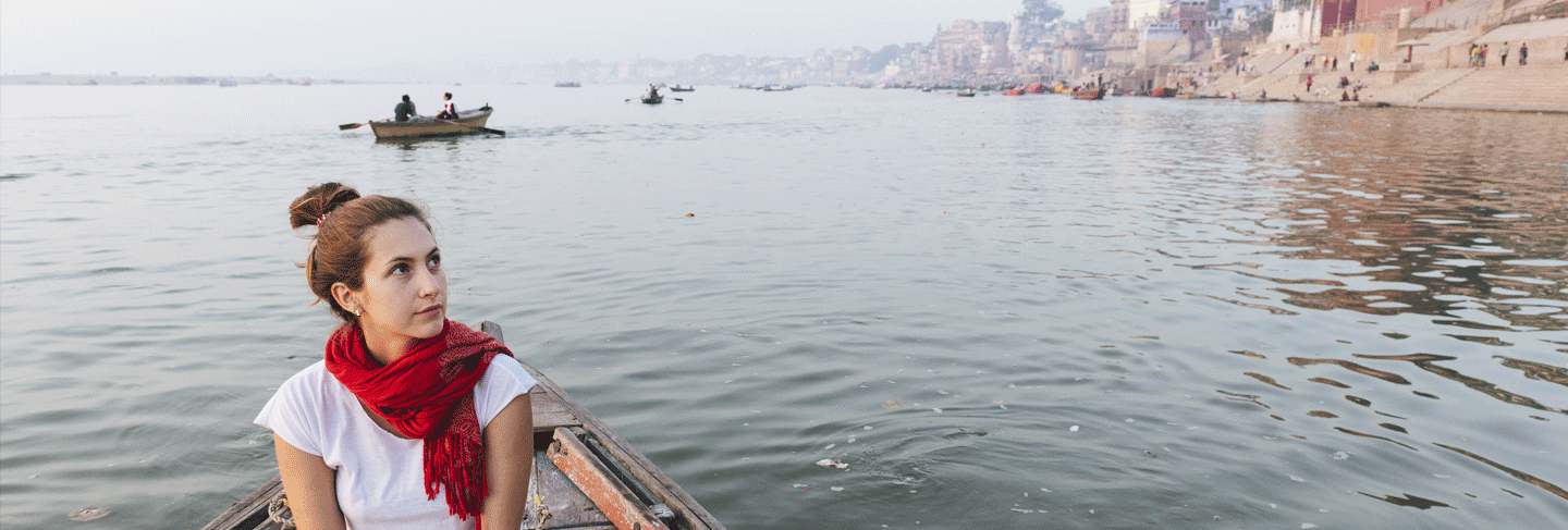 A Woman who met the indian visa requirements and therefore traveled to India