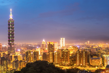 Taipei skyline panorama