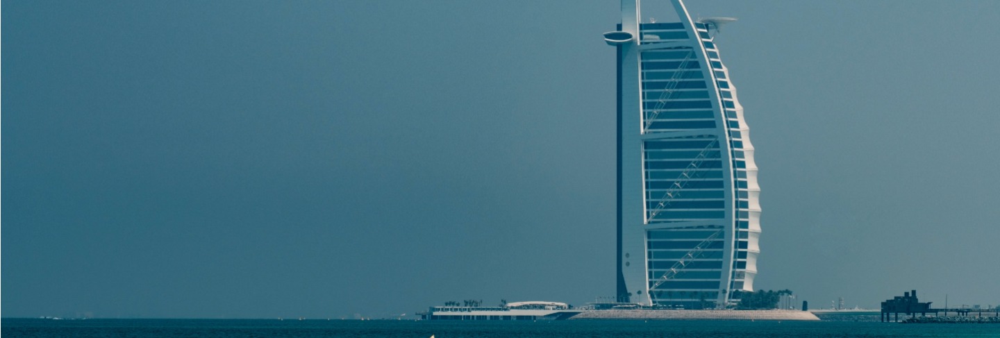 The most luxurious hotel in the world burj al arab on the jumeirah beach