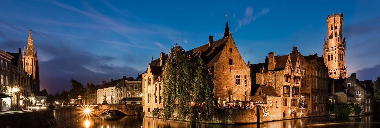 Bruges is a beautiful and characteristic town in flanders belgium