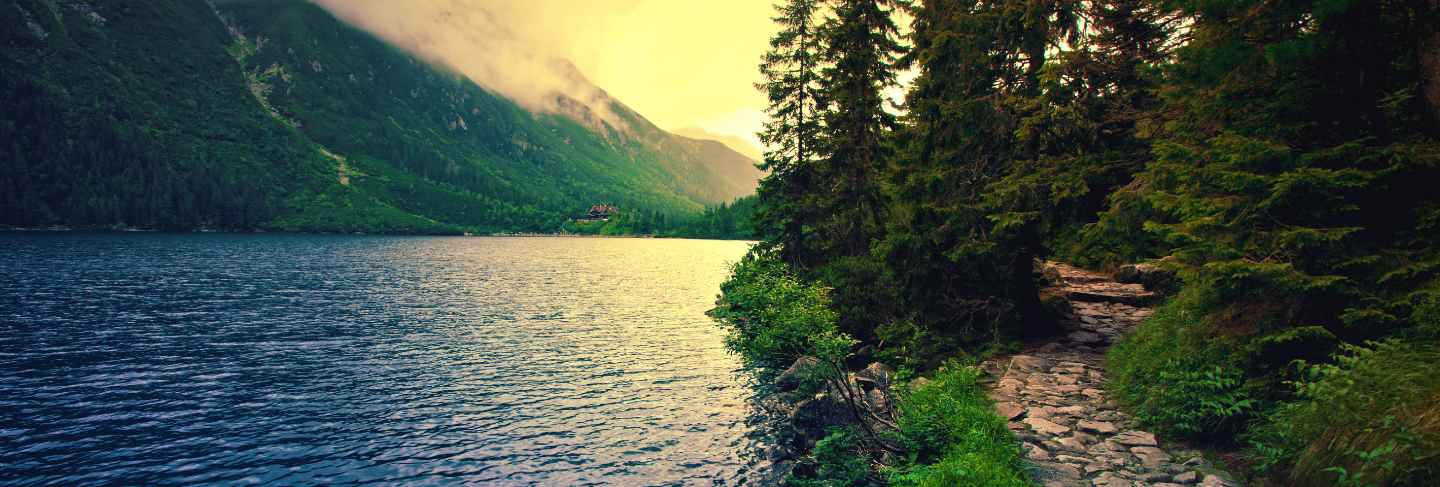 Lake in mountains