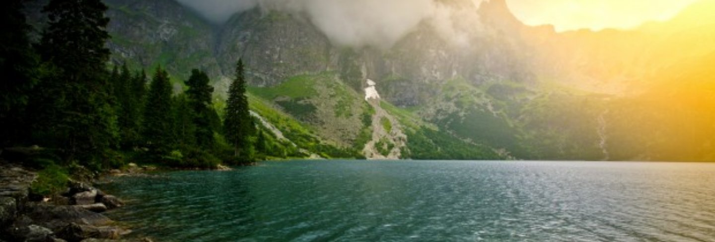 Lake in mountains